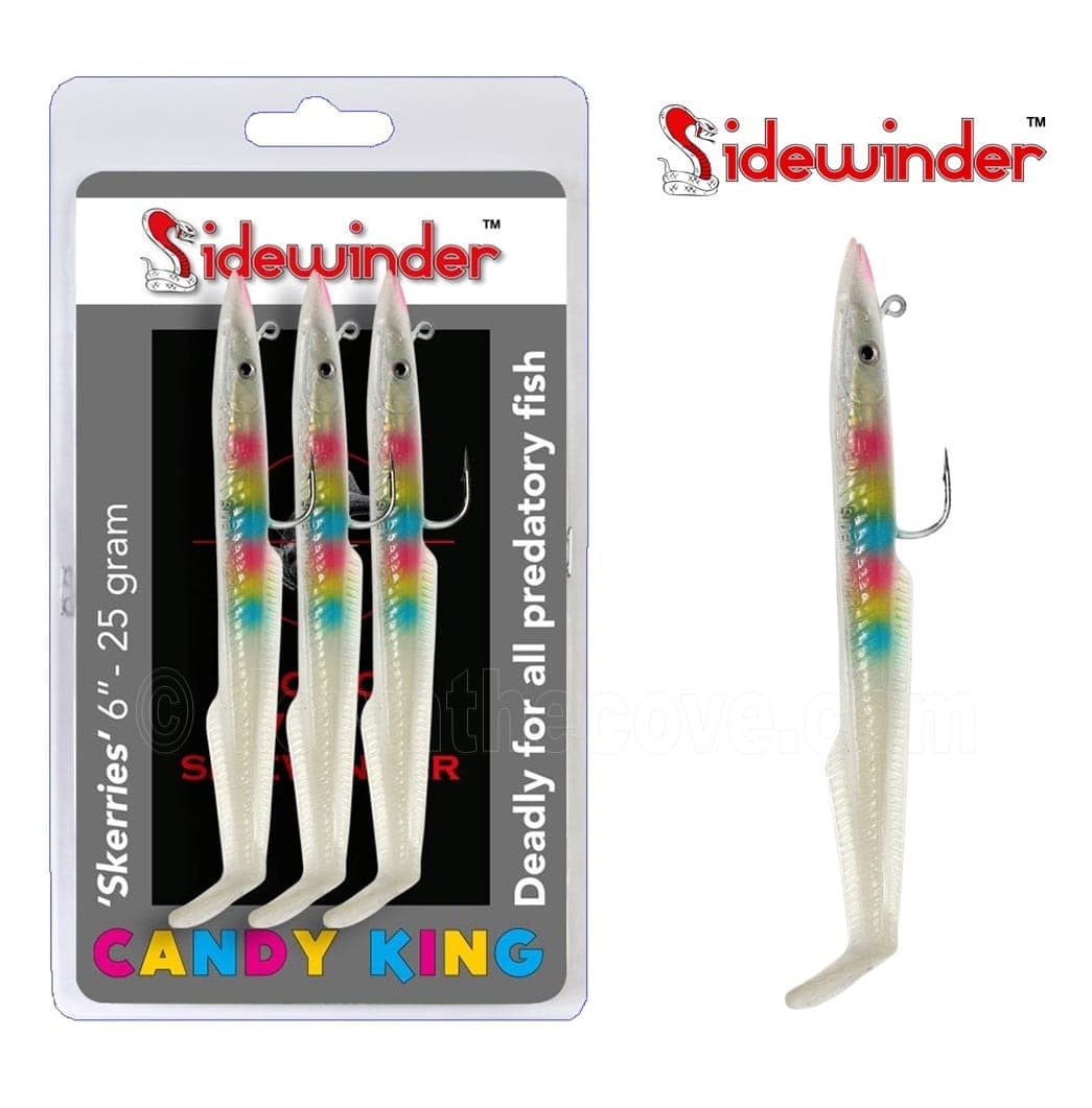 Sidewinder Skerries Candy King Sandeel 6 inch 22g - Pack of 3