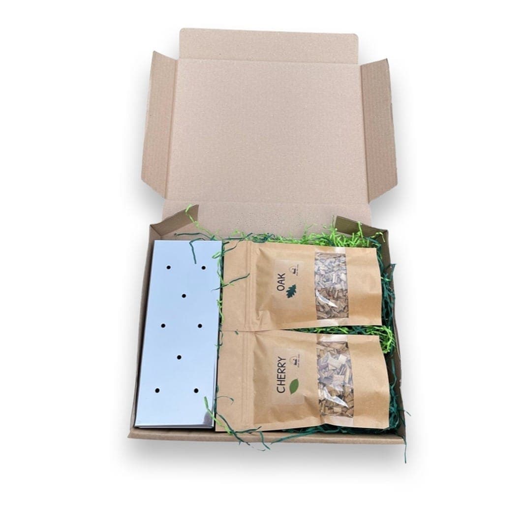 BBQ Smoker Box Gift Set With Wood Chips at Down The Cove